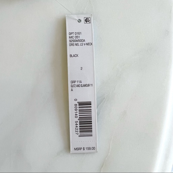 Antonio Melani Velvet Dress Black Sz 2 - Picture 6 of 13